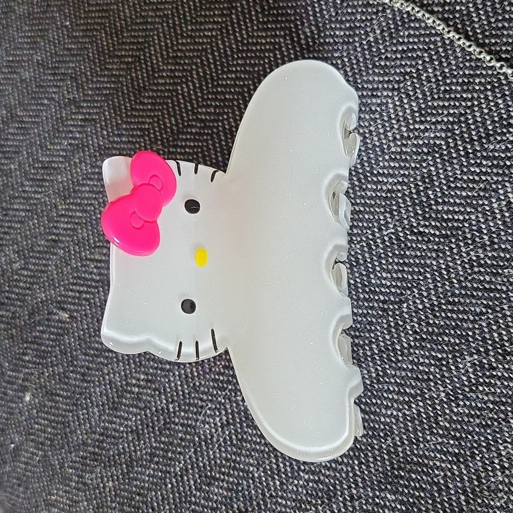 Combo sanrio hello kitty pink necklace, earrings hair clip - Picture 2 of 6